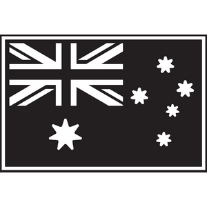 Australia Flag Black Patch