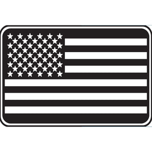 USA Flag Black Patch